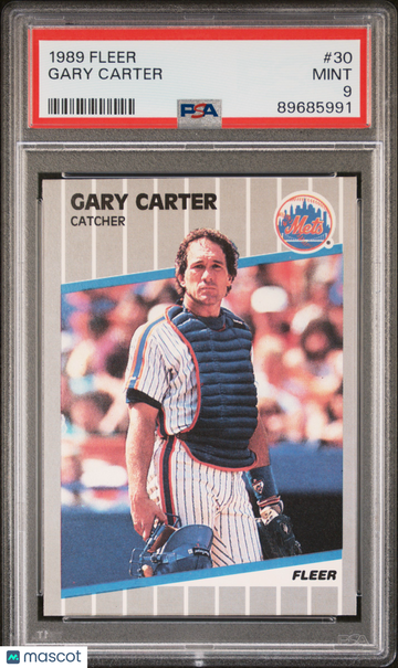 1989 Fleer Gary Carter #30 PSA 9