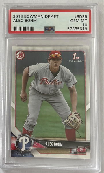 2018 Bowman Draft Alec Bohm PSA 10