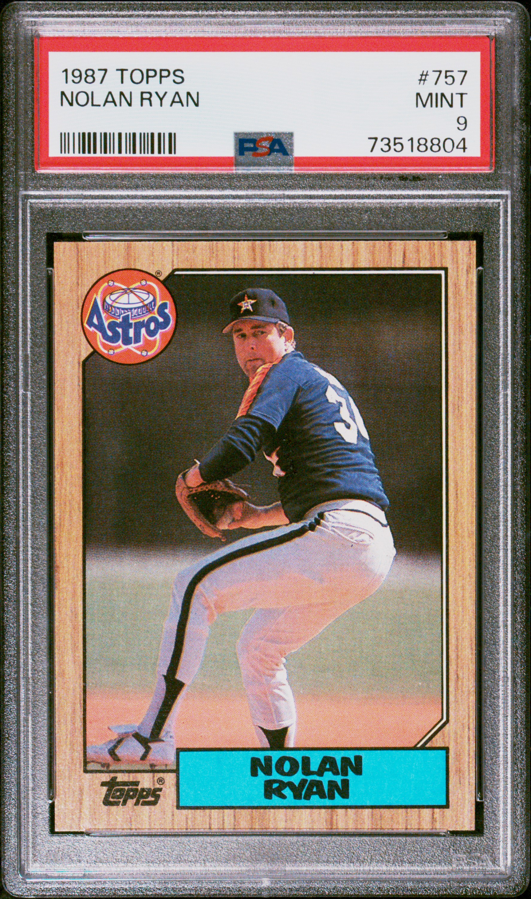 1987 Topps Baseball Nolan Ryan #757 PSA 9 73518804