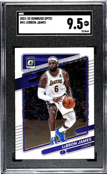 2021-22 Donruss Optic #41 Lebron James SGC 9.5