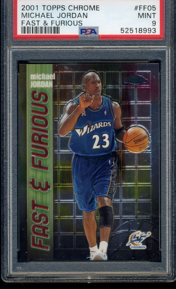 2001 TOPPS CHROME FF05 JORDAN FASR AND FURIOUS