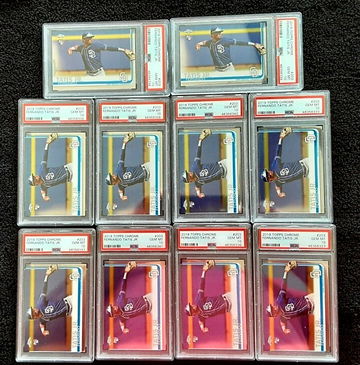 (10) 2019 Topps Chrome Fernando Tatis PSA 10 GEM MINT #203 RC ROOKIE CARD LOT OF 10  ***PSA NUMBERS MAY BE DIFFERENT BUT ARE ALL PSA 10s***