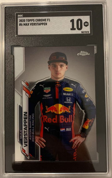 2020 Max Verstappen Topps Chrome F1 #6 SGC 10