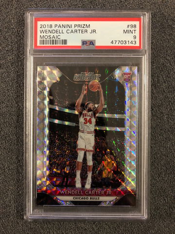 2018 Prizm - Wendell Carter Jr. - Rookie Mosaic PSA 9 Mint