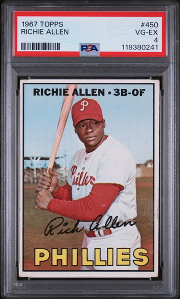 1967 Topps #450 Richie Allen PSA 4