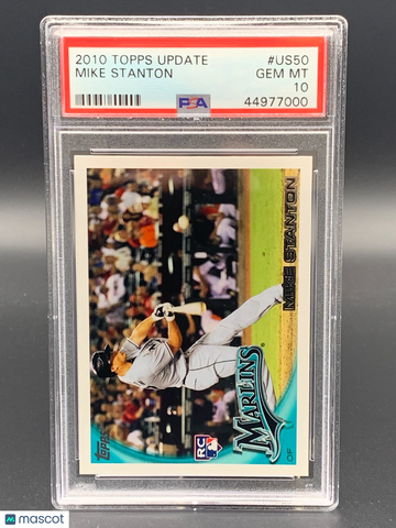 2010 Topps Update #US50 Giancarlo Stanton PSA 10 Rookie