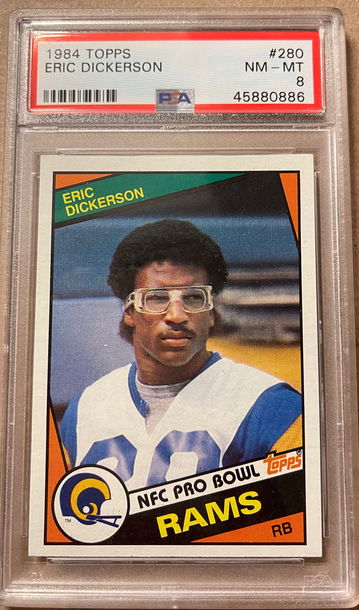 Eric Dickerson 1984 Topps RC PSA 8