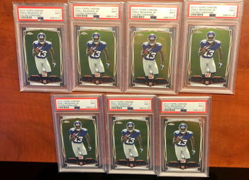 (7) 2014 Topps Chrome Odell Beckham Jr PSA 9