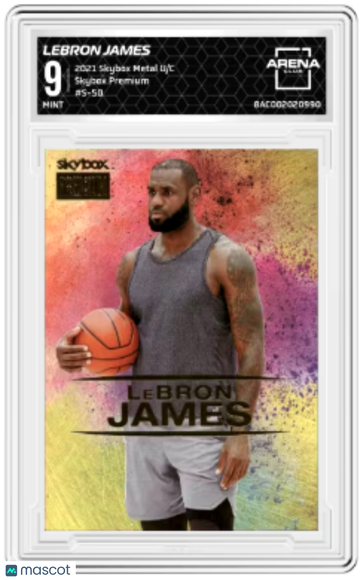2021 Skybox Metal Universe Champions LeBron James #S-50 Skybox Premium Arena Club 9