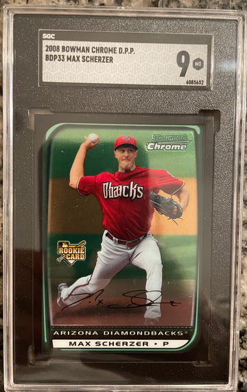 2008 Bowman Chrome Max Scherzer Rookie