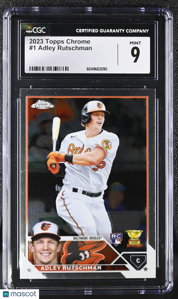 2023 Topps Chrome Adley Rutschman #1 CGC 9