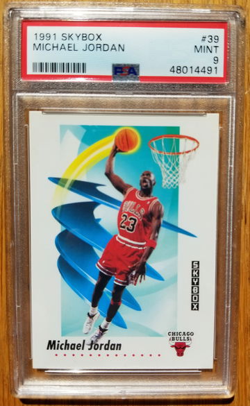 1991 Skybox #39 Michael Jordan PSA 9 MINT