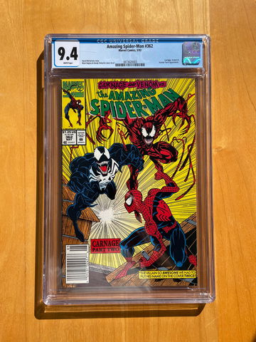 Amazing Spider-Man #362 CGC 9.4 Newsstand Edition 2nd Carnage
