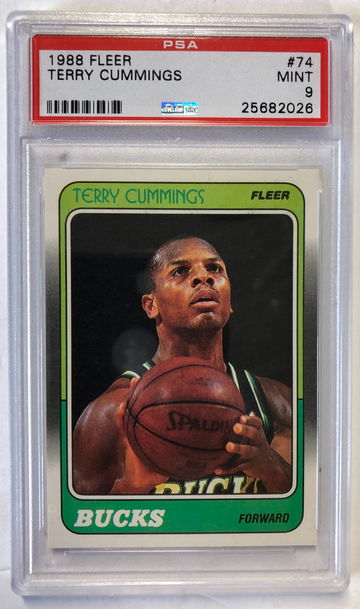 1988 Fleer Terry Cummings PSA 9 #74