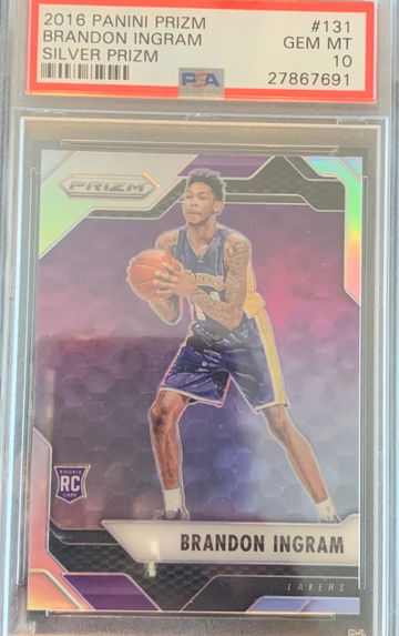 2016 Prizm Silver Brandon Ingram PSA 10