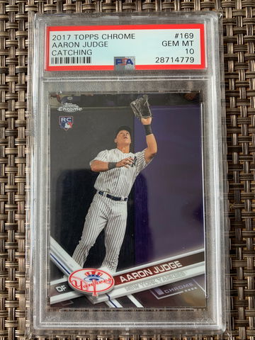 2017 Topps Chrome Aaron Judge Rc PSA 10