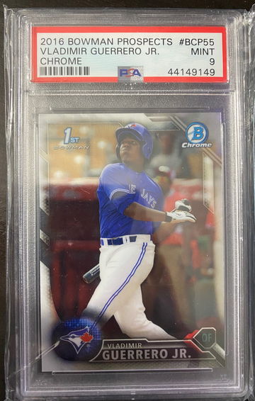 2016 bowman chrome vladimir guerrero jr 1st bowman psa 9