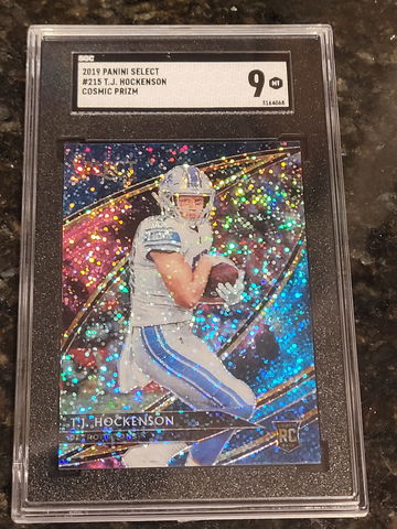 2019 TJ Hockenson Select Field Level COSMIC PRIZM (SGC 9)