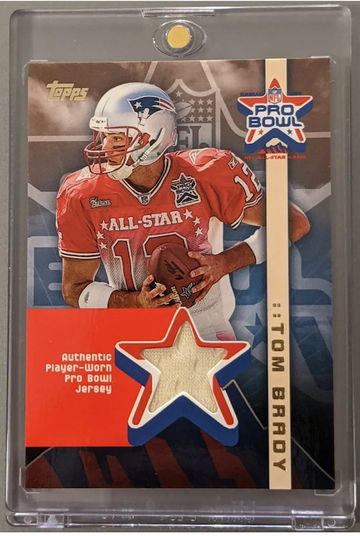 2002 Topps Pro Bowl Hawaii All-Star Tom Brady #APTB Pro Bowl Game Worn Jersey 