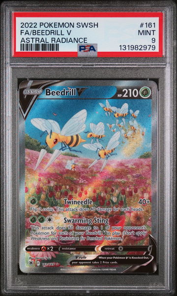 2022 Pokemon Sword and Shield Astral Radiance Beedrill V #161 PSA 9