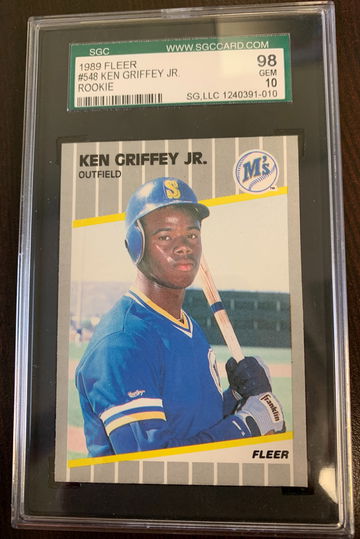 1989 Fleer Ken Griffey Jr Rookie SGC 98 10 GEM