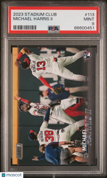 2023 Topps Stadium Club Michael Harris II #113 PSA 9