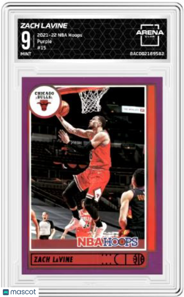 2021-22 NBA Hoops Zach LaVine #15 Purple Arena Club 9