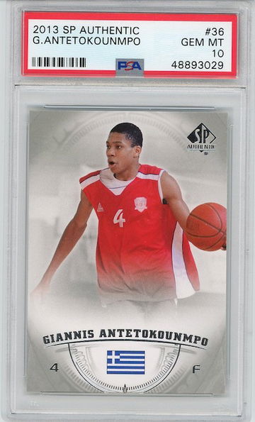 Giannis Antetokounmpo SP Authentic PSA10 RC Rookie #36
