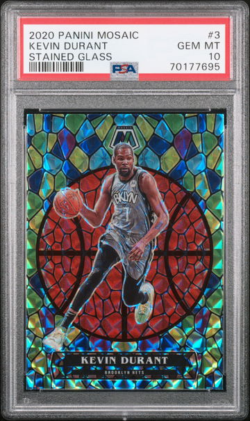 2020 Mosaic Kevin Durant Stained Glass PSA 10