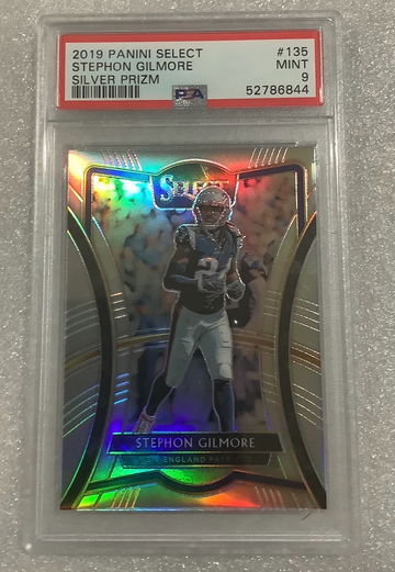 2019 Select Silver Stephon Gilmore Premier level Psa 9 Patriots 