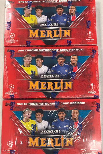 3X 2020-21 TOPPS MERLIN CHROME SOCCER HOBBY BOX 1 AUTO/BOX - SUPPORT YOUR LOCAL CARD SHOP!