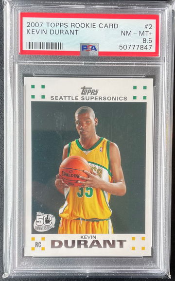 2007-08 Topps Kevin Durant PSA 8.5