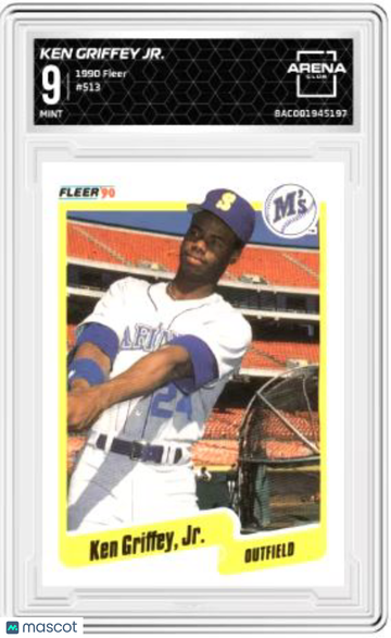 1990 Fleer Ken Griffey Jr #513 Arena Club 9