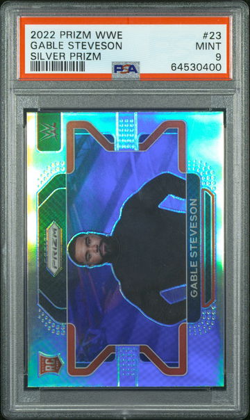 2022 Panini Prizm WWE GABLE STEVESON Silver Prizm Rookie RC PSA 9 Mint
