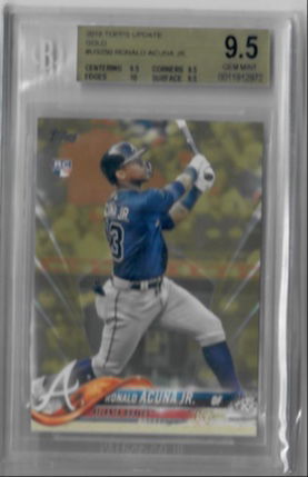 RONALD ACUNA 2018 TOPPS UPDATE GOLD 1641/2018 #US250