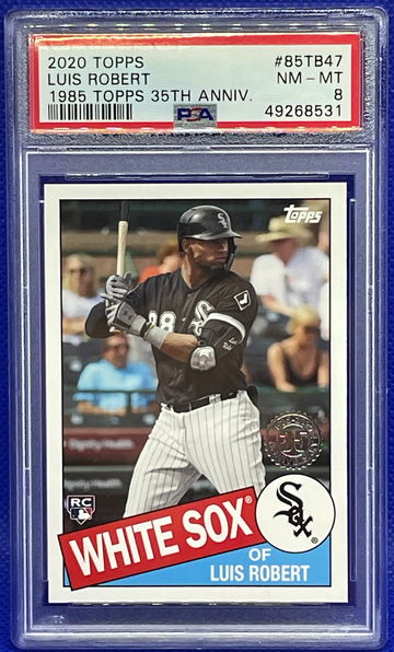 Luis Robert 2020 Topps 1985 35th Anniversary RC PSA 8