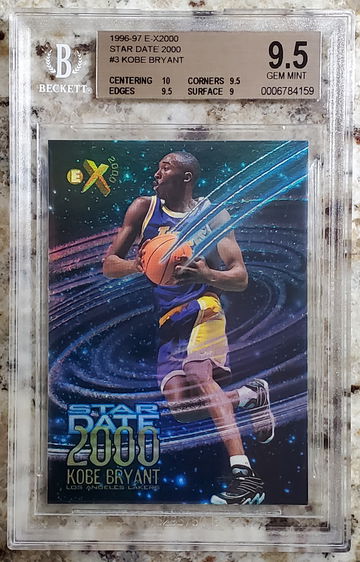 1996 SkyBox E-X2000 Star Date 2000 KOBE BRYANT #3 BGS 9.5 TRUE GEM