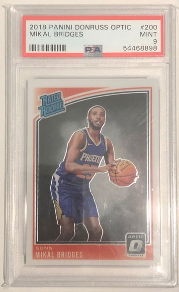 2018 Donruss Optic Mikal Bridges PSA 9