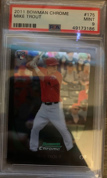 2011 Bowman Chrome Mike Trout PSA 9 Rookie RC