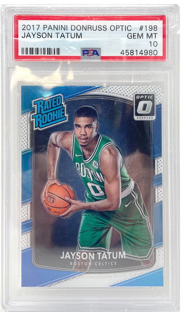 2017 Donruss Optic Jayson Tatum #198 Rookie RC PSA 10
