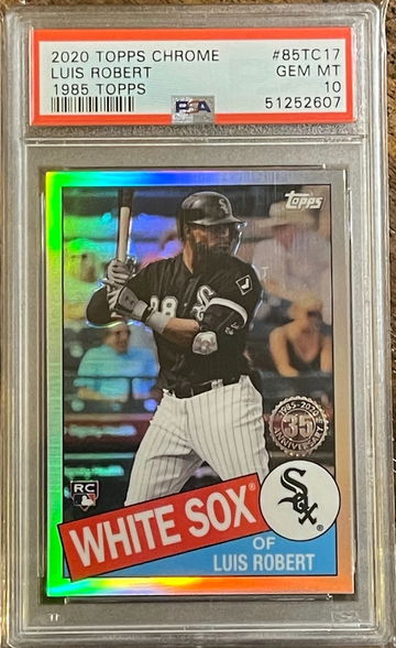 2020 Topps Chrome Luis Robert PSA 10