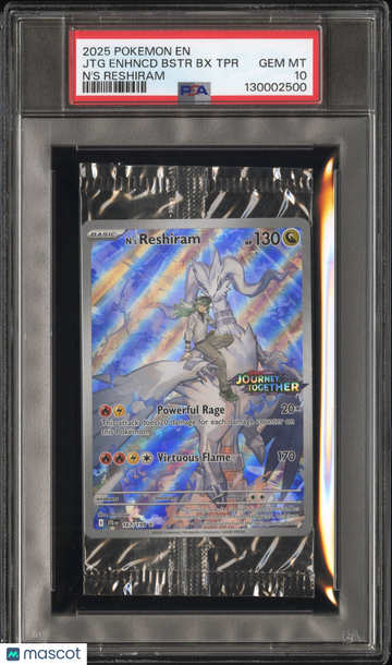 2025 Pokemon Promo Pack JTG Enhanced Box TPR N'S Reshiram PSA 10