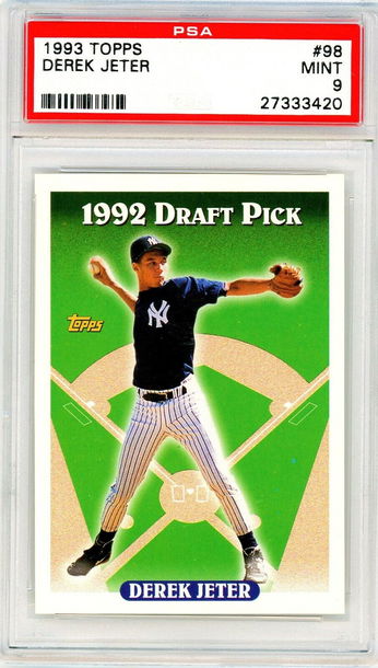1993 Topps Derek Jeter Rookie #98 PSA 9 P1277