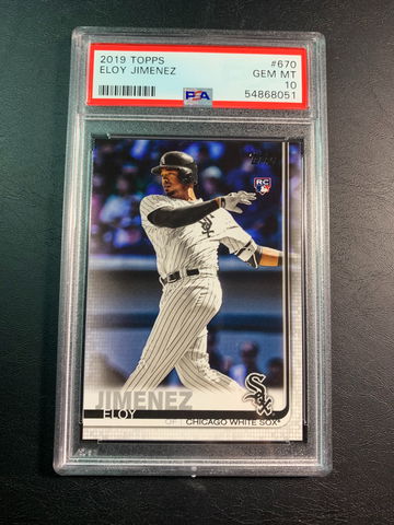 Eloy Jimenez 2019 Topps #670 Rookie PSA