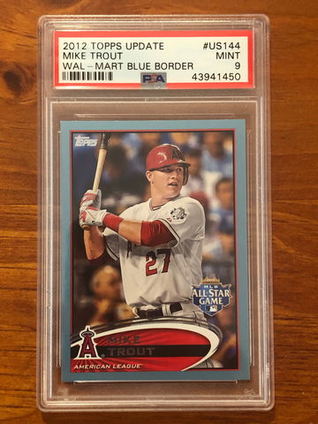 2012 Topps Update Mike Trout Walmart Blue #US144 PSA 9 MINT