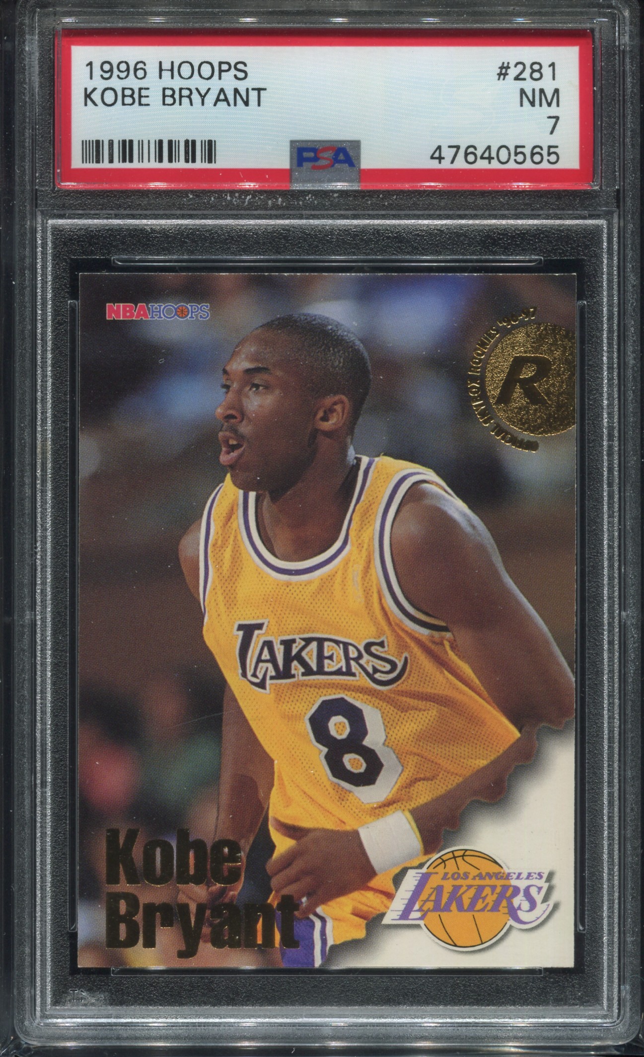 Kobe Bryant 1996 Hoops PSA 7 #281 RC