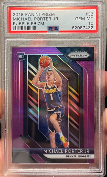 2018 Michael Porter Jr Panini Purple Prizm PSA 10 /75