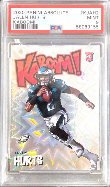 2020 Panini Absolute Jalen Hurts Kaboom RC Rookie PSA 9 MINT