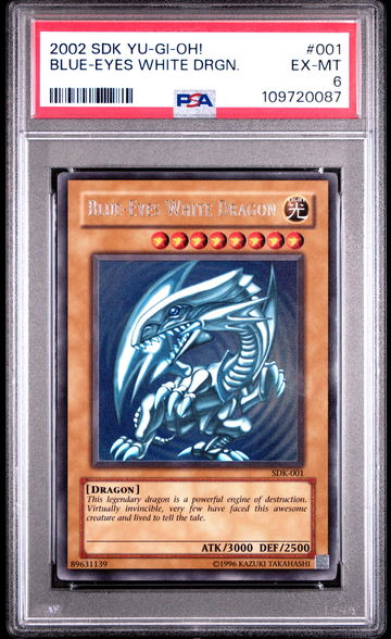 2002 Yu-Gi-Oh Starter Deck Kaiba Ultra Rare Blue-Eyes White Dragon #SDK1 /89631139 PSA 6