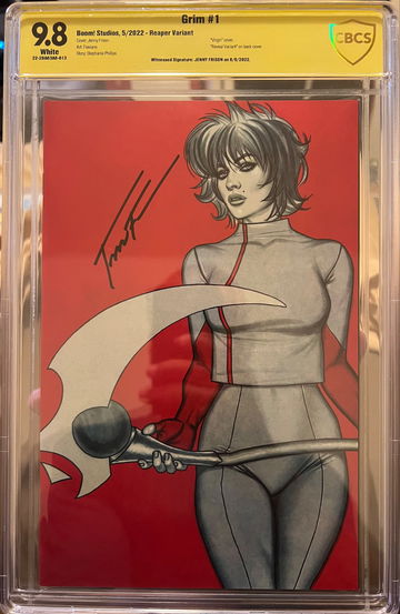 Grim 1 Frison 1:100 Virgin Variant CBCS 9.8 Boom Studios 2022 Signed By Frison